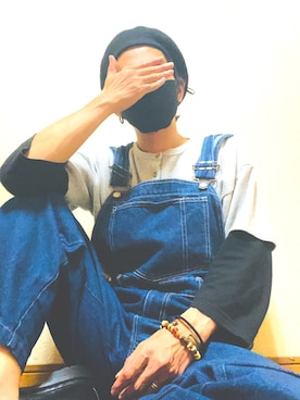「niko and...（ニコアンド）のアイテム（ハンチング/ベレー帽）」を使った、tamtamrompさん（メンズ・170cm）の春コーディネート