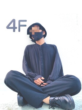 「撮影」｜「アイテム（帽子）」を使った、tamtamrompさん（メンズ・170cm）の春コーディネート