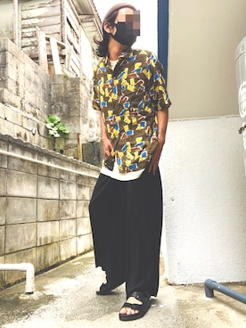 「EDWIN（エドウィン）のアイテム（サンダル）」を使った、tamtamrompさん（メンズ・170cm）の春コーディネート
