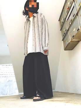 「EDWIN（エドウィン）のアイテム（サンダル）」を使った、tamtamrompさん（メンズ・170cm）の春コーディネート
