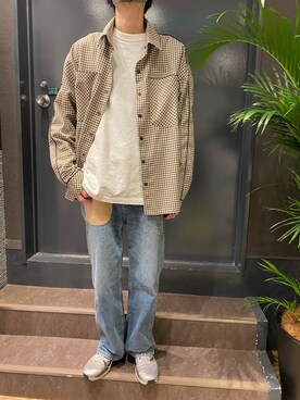 「LUSOR（ルーソル）のアイテム」を使った、notoさん（メンズ・182cm）の春コーディネート