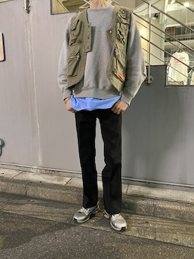 「LIBERE（リベーレ）のアイテム」を使った、notoさん（メンズ・182cm）の春コーディネート