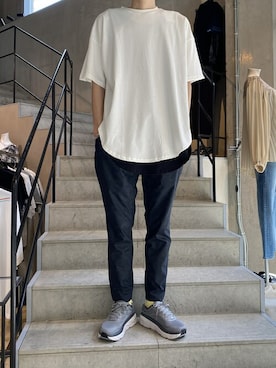 「A4A（エーフォーエー）のアイテム」を使った、notoさん（メンズ・182cm）の春コーディネート