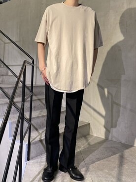 「A4A（エーフォーエー）のアイテム」を使った、notoさん（メンズ・182cm）の春コーディネート