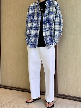 「A4A（エーフォーエー）のアイテム」を使った、notoさん（メンズ・182cm）の夏コーディネート