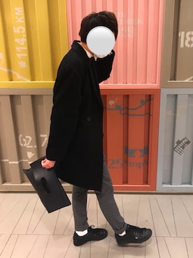 「tk.TAKEO KIKUCHI」｜「アイテム（その他アウター）」を使った、もーりーさん（メンズ・172cm）の冬コーディネート