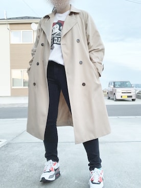 「ベンデイビス」｜「アイテム（ジャケット/アウター）」を使った、たかゆーさん（レディース・153cm）の春コーディネート