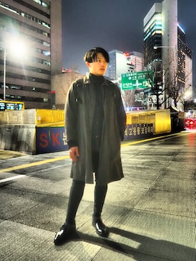 「Yohji Yamamoto POUR HOMME（ヨウジヤマモトプールオム）のアイテム（その他アウター）」を使った、maverickさん（メンズ・178cm）の冬コーディネート