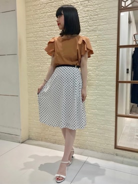 「ef-de（エフデ）のアイテム」を使った、ef-de STAFFさん（レディース・152cm）の夏コーディネート