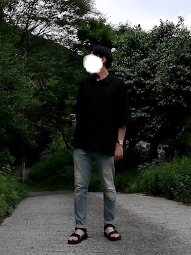「TRANS CONTINENTS（トランスコンチネンツ）のアイテム」を使った、YOUHEIさん（メンズ・175cm）の夏コーディネート