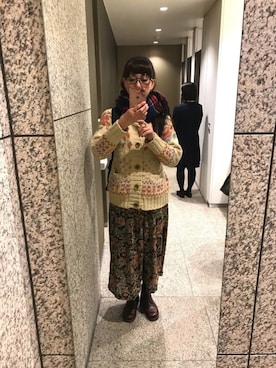 「ぐるぐる巻き」｜Keiko Masaiさん（レディース・168cm）の秋コーディネート