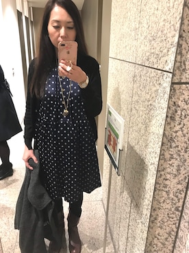 「tricot COMME des GARCONS（トリココムデギャルソン）のアイテム（テーラードジャケット）」を使った、agnesさん（レディース・168cm）の冬コーディネート