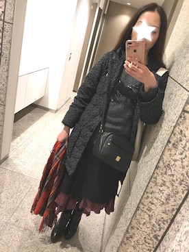「tricot COMME des GARCONS（トリココムデギャルソン）のアイテム（ダウンジャケット/コート）」を使った、agnesさん（レディース・168cm）の冬コーディネート