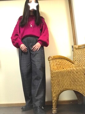 「tricot COMME des GARCONS（トリココムデギャルソン）のアイテム（ブーツ）」を使った、agnesさん（レディース・168cm）の冬コーディネート