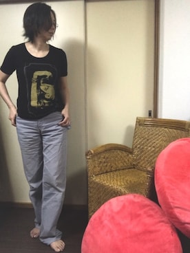 「POINTER BRAND（ポインターブランド）のアイテム（パンツ）」を使った、agnesさん（レディース・168cm）の夏コーディネート