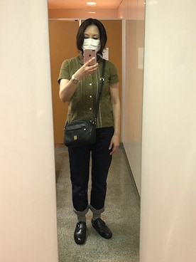 「tricot COMME des GARCONS（トリココムデギャルソン）のアイテム（シューズ）」を使った、agnesさん（レディース・168cm）の夏コーディネート