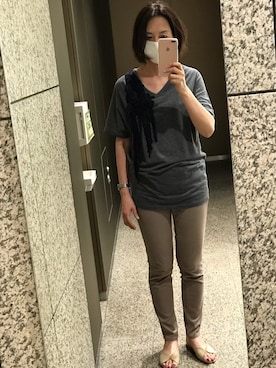 「boussole（ブソル）のアイテム」を使った、Keiko Masaiさん（レディース・168cm）の夏コーディネート