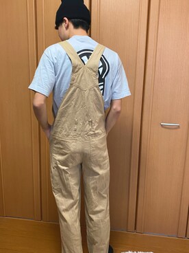 「アイテム（サロペット/オーバーオール）」を使った、aoさん（メンズ・173cm・20代）の春コーディネート