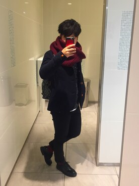 「SHIPS JET BLUE（シップスジェットブルー）のアイテム（バッグ）」を使った、watsonさん（メンズ・169cm）の冬コーディネート