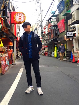 「SHIPS JET BLUE（シップスジェットブルー）のアイテム（バッグ）」を使った、watsonさん（メンズ・169cm）の冬コーディネート