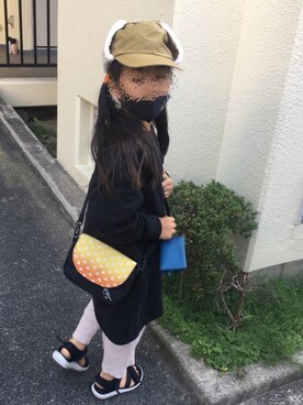 「アイテム（ワンピース/ドレス、ブラック系）」を使った、®︎etasさん（キッズ・110cm）の秋コーディネート