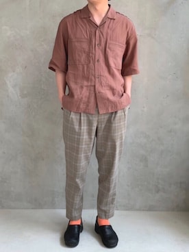 「dansko（ダンスコ）のアイテム（その他シューズ）」を使った、しもむー。さん（メンズ・181cm）の春コーディネート