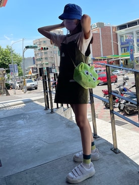 「CACO（カコ）のアイテム（トップス）」を使った、Queena_chiさん（レディース・152cm）の夏コーディネート