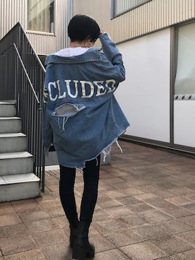 「ANAP（アナップ）のアイテム」を使った、NATSUKIさん（レディース・152cm）の秋コーディネート