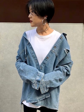 「ANAP（アナップ）のアイテム」を使った、NATSUKIさん（レディース・152cm）の秋コーディネート