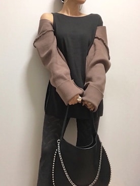 「ANAP（アナップ）のアイテム」を使った、NATSUKIさん（レディース・152cm）の秋コーディネート