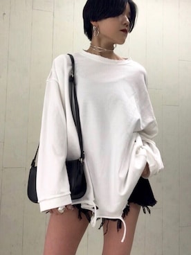 「ANAP（アナップ）のアイテム」を使った、NATSUKIさん（レディース・152cm）の春コーディネート