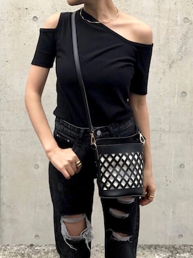 「ANAP（アナップ）のアイテム」を使った、NATSUKIさん（レディース・152cm）の春コーディネート