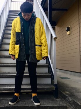 「LONDONFOG（ロンドンフォグ）のアイテム（その他アウター）」を使った、のんさん（メンズ・168cm）の春コーディネート