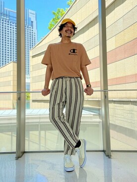「SHIPS any（シップス エニィ）のアイテム（キャップ）」を使った、MEN'S STAFFさん（メンズ・180cm）の春コーディネート