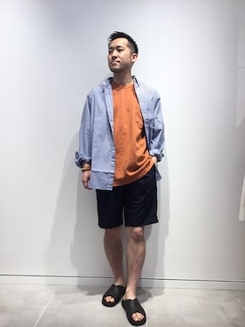 「SHIPS any（シップス エニィ）のアイテム（サンダル）」を使った、MEN'S STAFFさん（メンズ・165cm）の春コーディネート