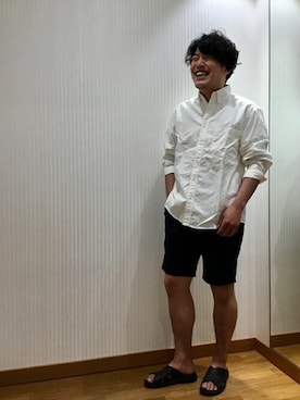 「SHIPS any（シップス エニィ）のアイテム（サンダル）」を使った、MEN'S STAFFさん（メンズ・174cm）の春コーディネート