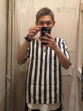 「アイテム（Tシャツ/カットソー）」を使った、®️さん（メンズ・162cm）の夏コーディネート