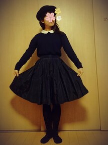 ehka sopo | 白襟黒スウェット(スウェット)