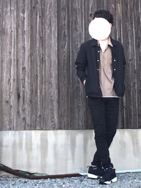 「Hanes」｜「アイテム（その他アウター）」を使った、neokino_yatuさん（メンズ・176cm）の秋コーディネート