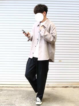 「アイテム（セットアップ）」を使った、neokino_yatuさん（メンズ・176cm・20代）の春コーディネート