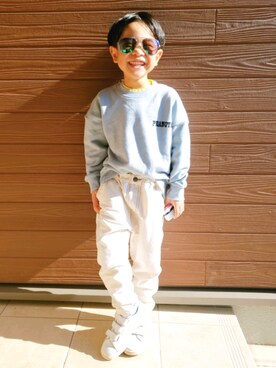 hsmさん（キッズ・110cm）の冬コーディネート