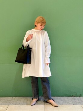 「Moname（モナーム）のアイテム（パンツ）」を使った、saki_kawaiさん（レディース・154cm）の冬コーディネート