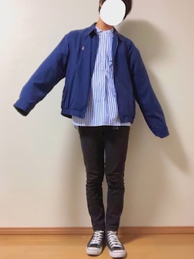「Ralph Lauren」｜「アイテム（ブルゾン）」を使った、kitaroさん（メンズ・170cm）の秋コーディネート