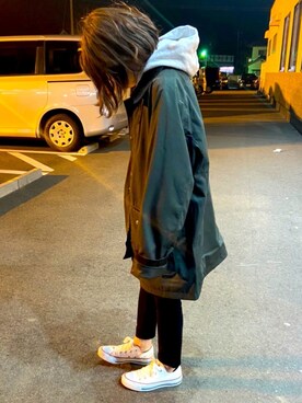 「H&M（エイチ・アンド・エム）のアイテム（その他パンツ）」を使った、a.さん（レディース・152cm）の春コーディネート