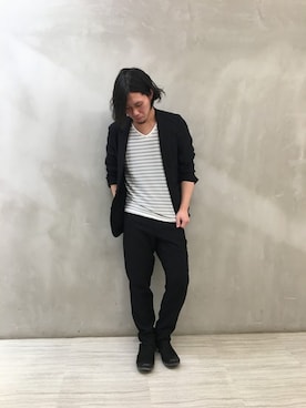 「TORNADO MART（トルネードマート）のアイテム」を使った、KAWAKAMIさん（メンズ・176cm）の春コーディネート