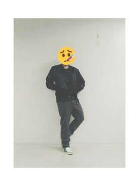 「CACO（カコ）のアイテム（ジャケット/アウター）」を使った、Maxさん（メンズ・172cm）の秋コーディネート