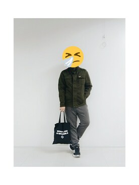 「5（ファイブ）のアイテム（バッグ）」を使った、Maxさん（メンズ・172cm）の冬コーディネート