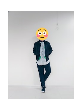 「CACO（カコ）のアイテム（ジャケット/アウター）」を使った、Maxさん（メンズ・172cm）の冬コーディネート