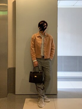 「PAZZO」｜「アイテム（その他アウター）」を使った、Maxさん（メンズ・172cm）の秋コーディネート