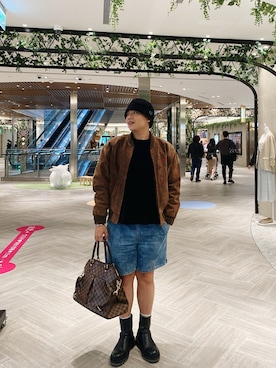 「LouisVuitton」｜「アイテム（ニットキャップ/ビーニー）」を使った、Maxさん（メンズ・172cm）の春コーディネート